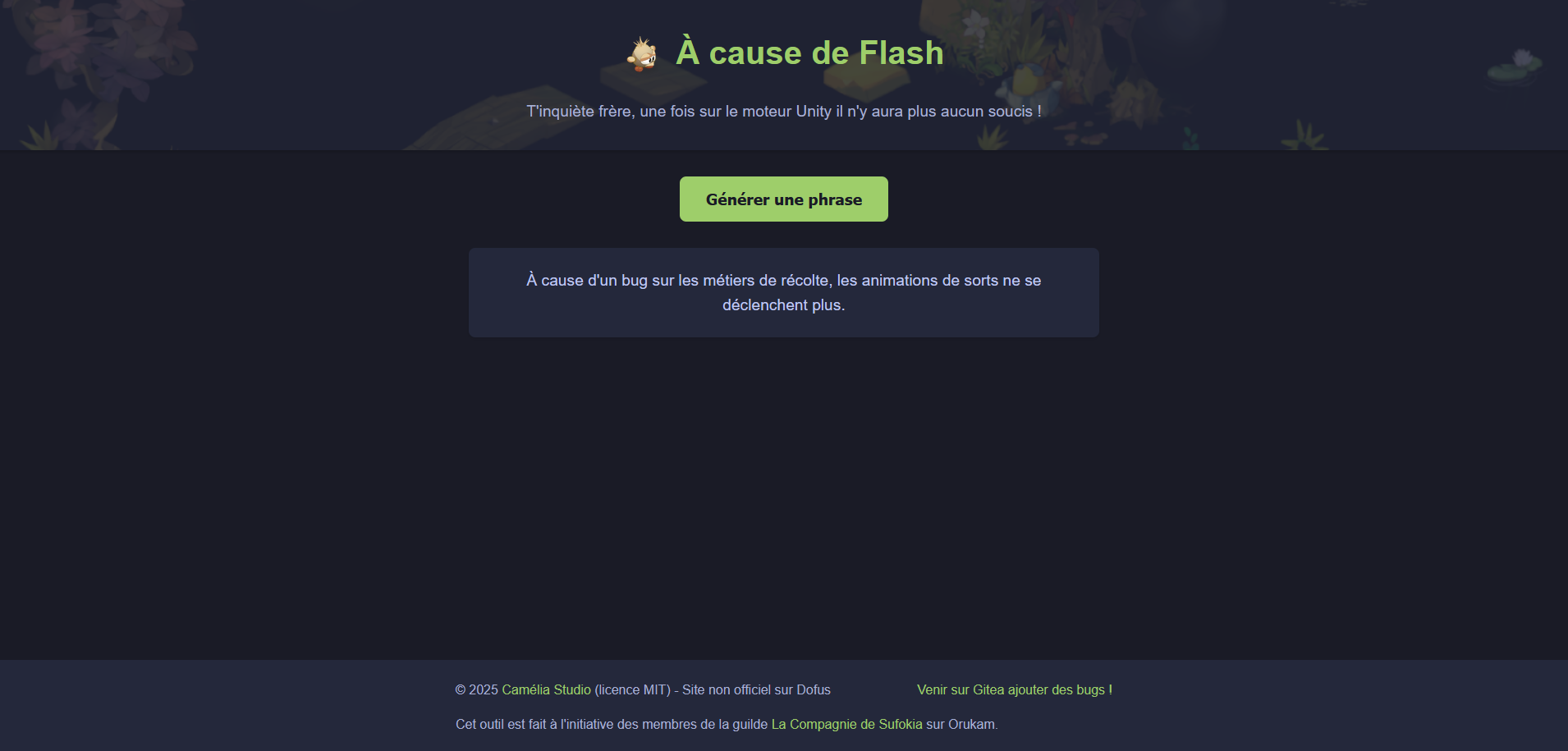 À cause de Flash